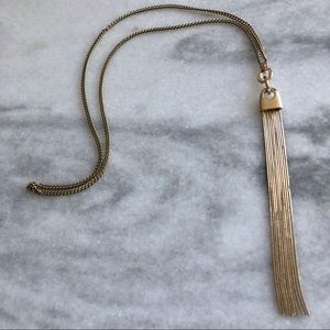 Long Yellow Gold Necklace